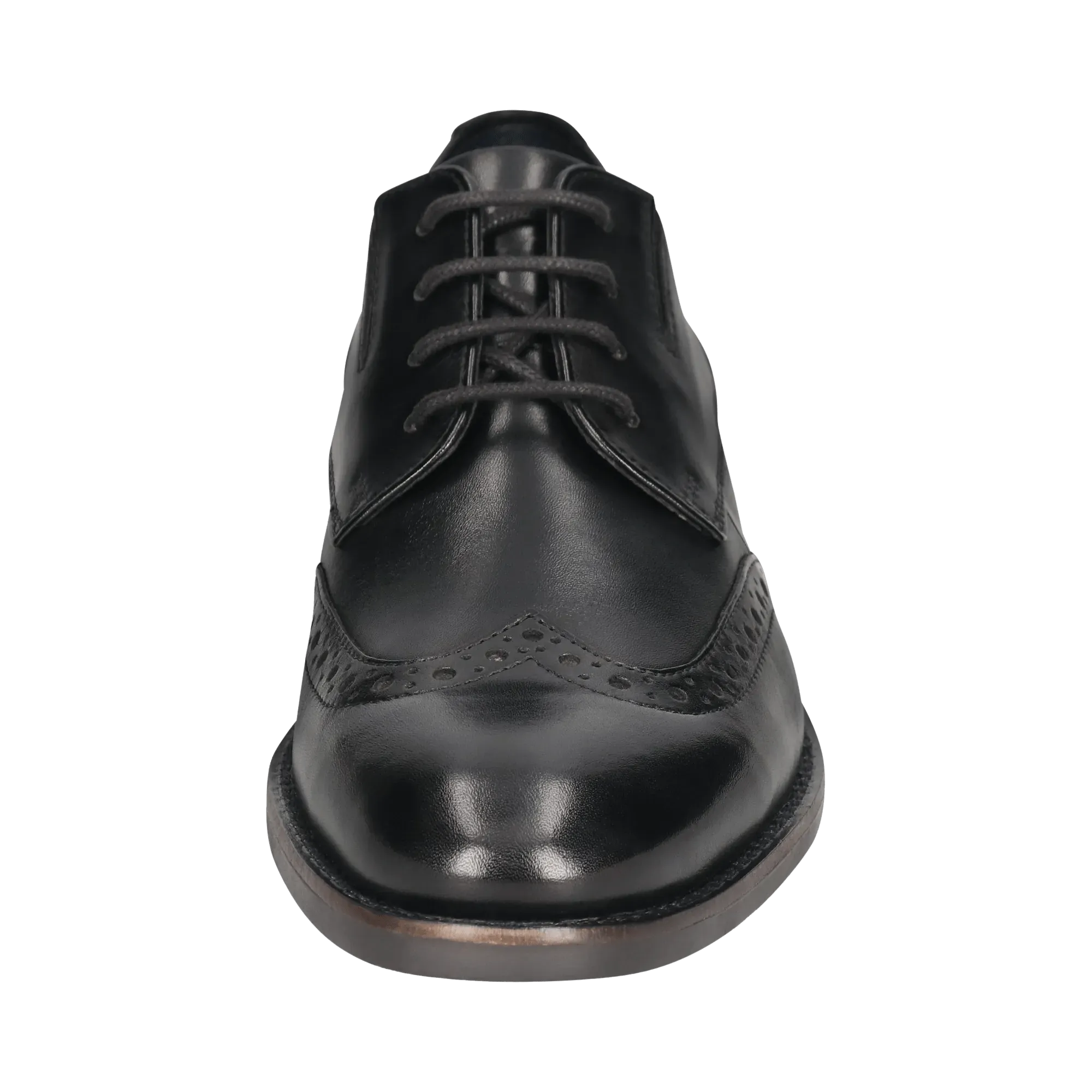 Leder Business Schnürer schwarz