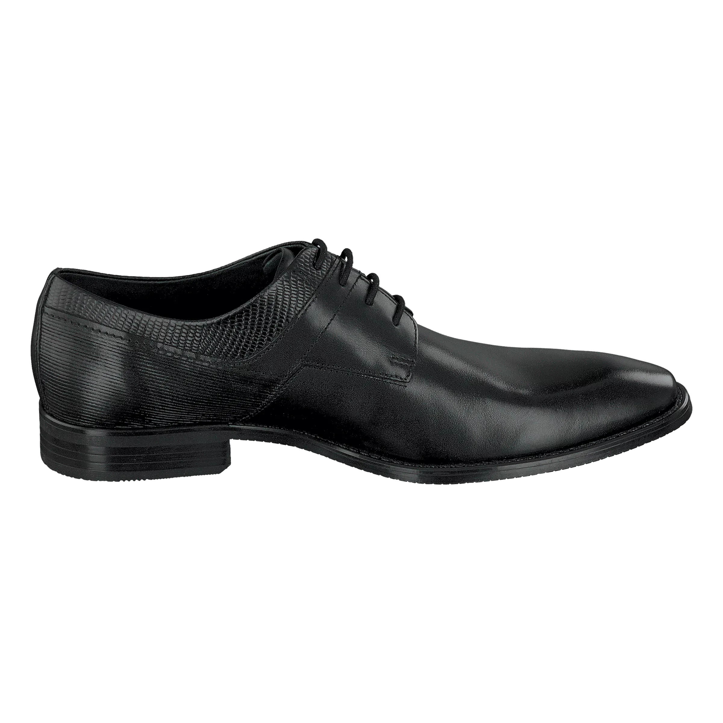 Leder Business Schnürer schwarz