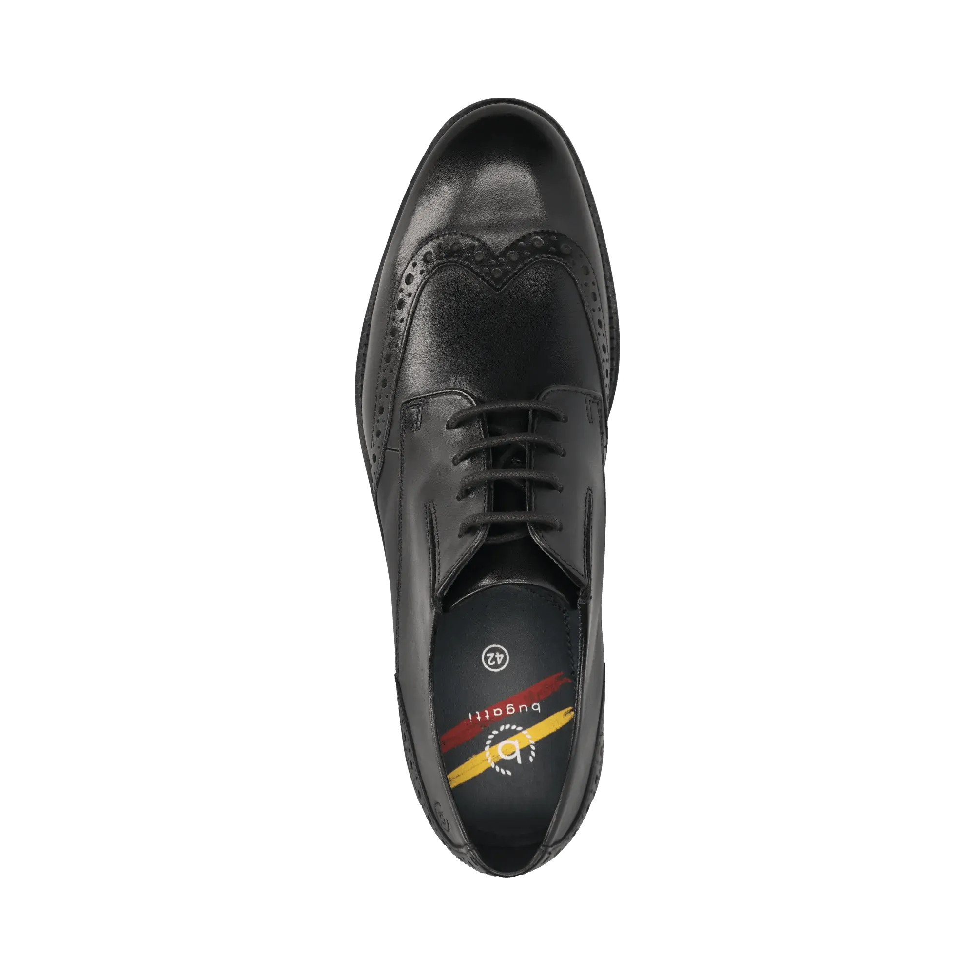 Leder Business Schnürer schwarz