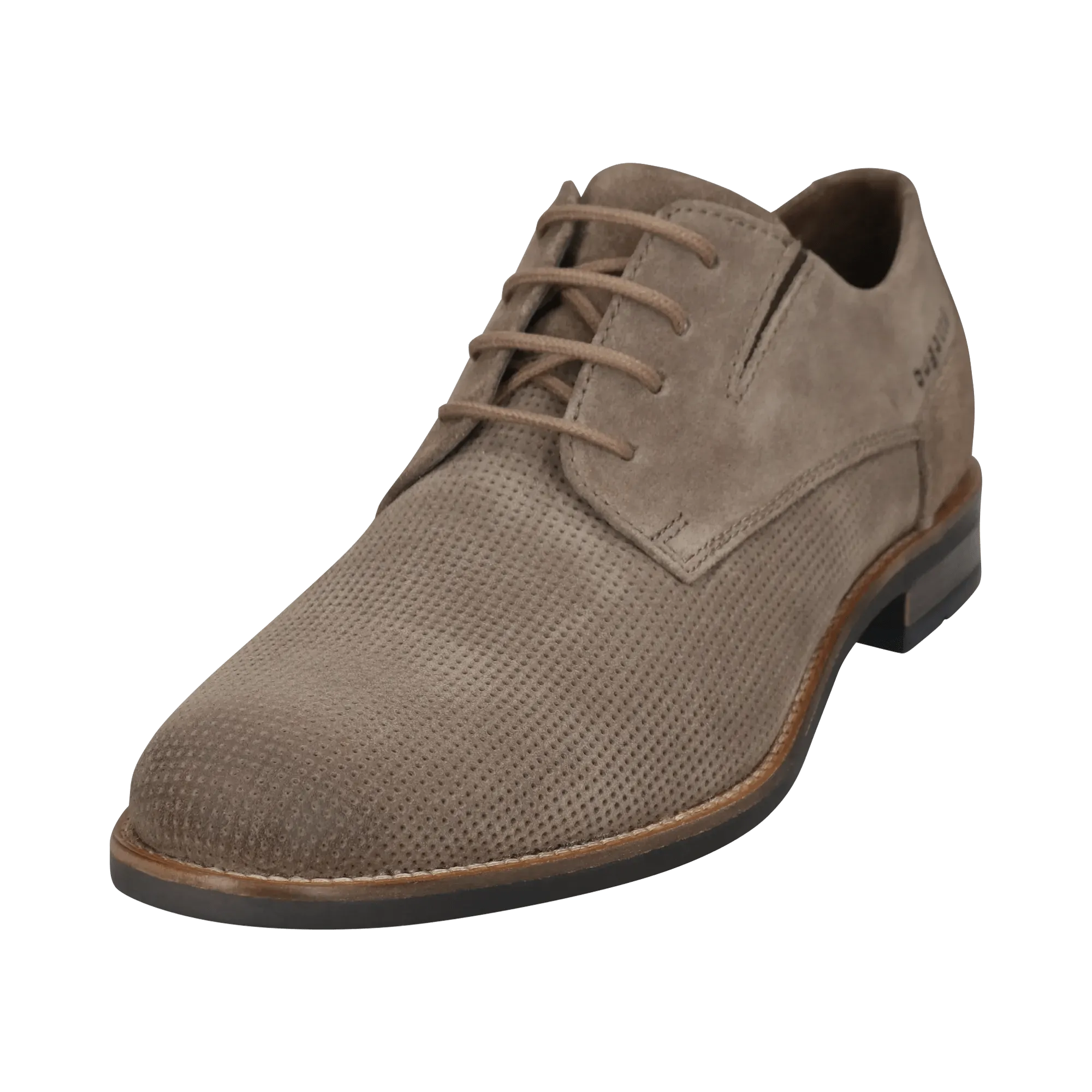 Leder Business Schnürer taupe