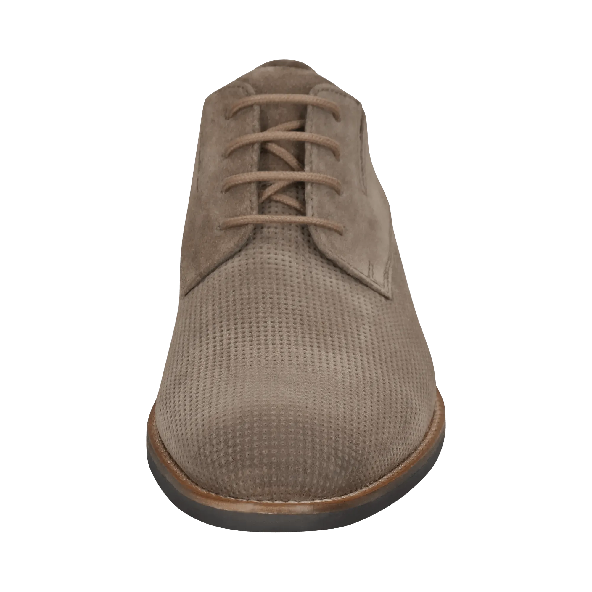 Leder Business Schnürer taupe