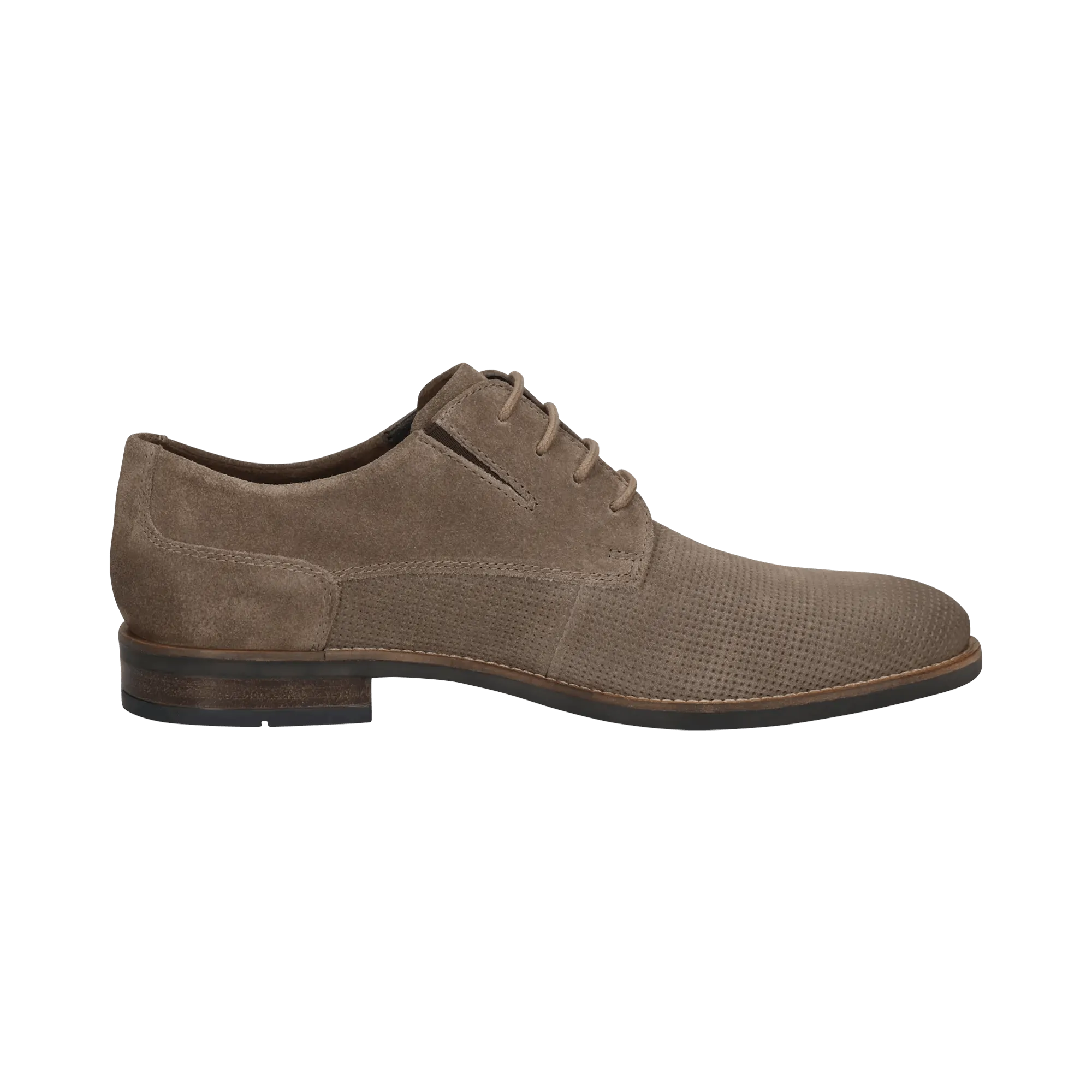 Leder Business Schnürer taupe