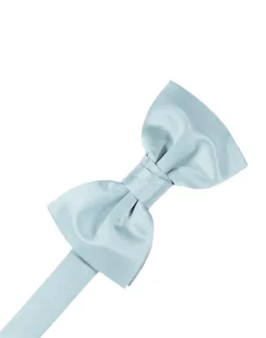 Light Blue Luxury Satin Kids Bow Tie