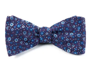 Light Purple Milligan Flowers Bow Tie