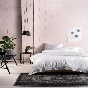 Linen House White Nara Duvet Cover Set