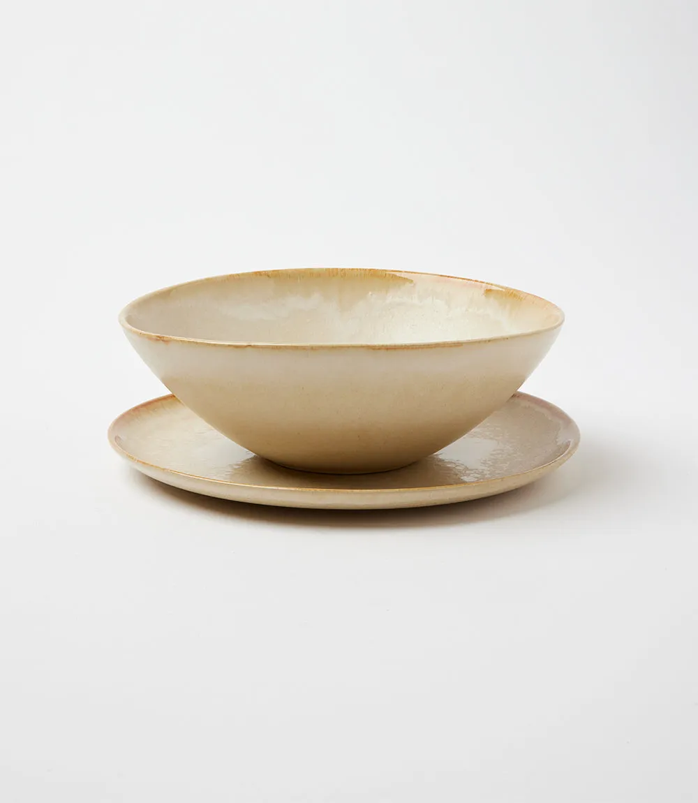 Lisbon Glazed Serving Bowl