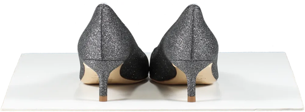 LK Bennett Grey Glitter Kitten Heel Court Shoes BNIB UK 4 EU 37 👠