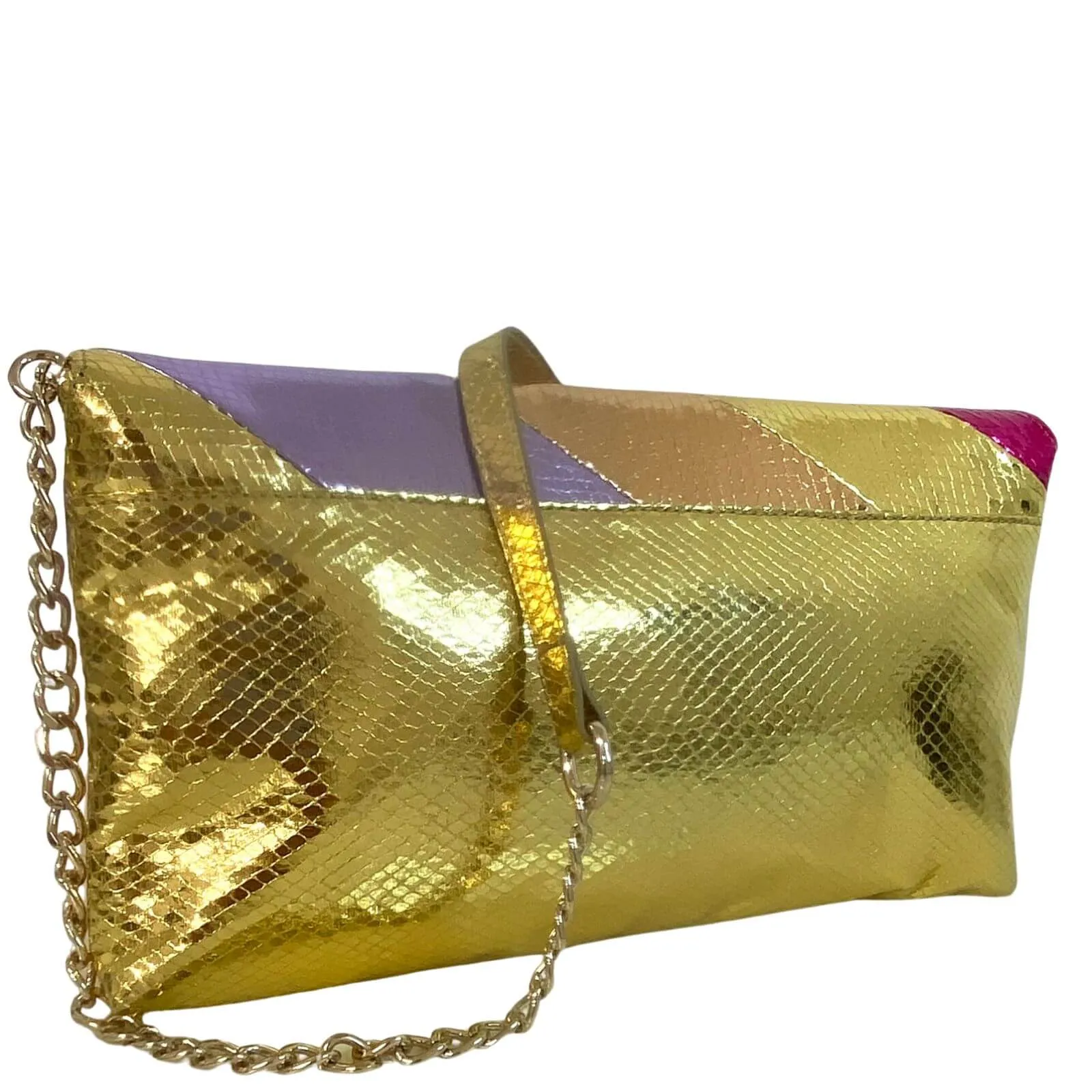 Lodi Multi Coloured Stripe Clutch Bag