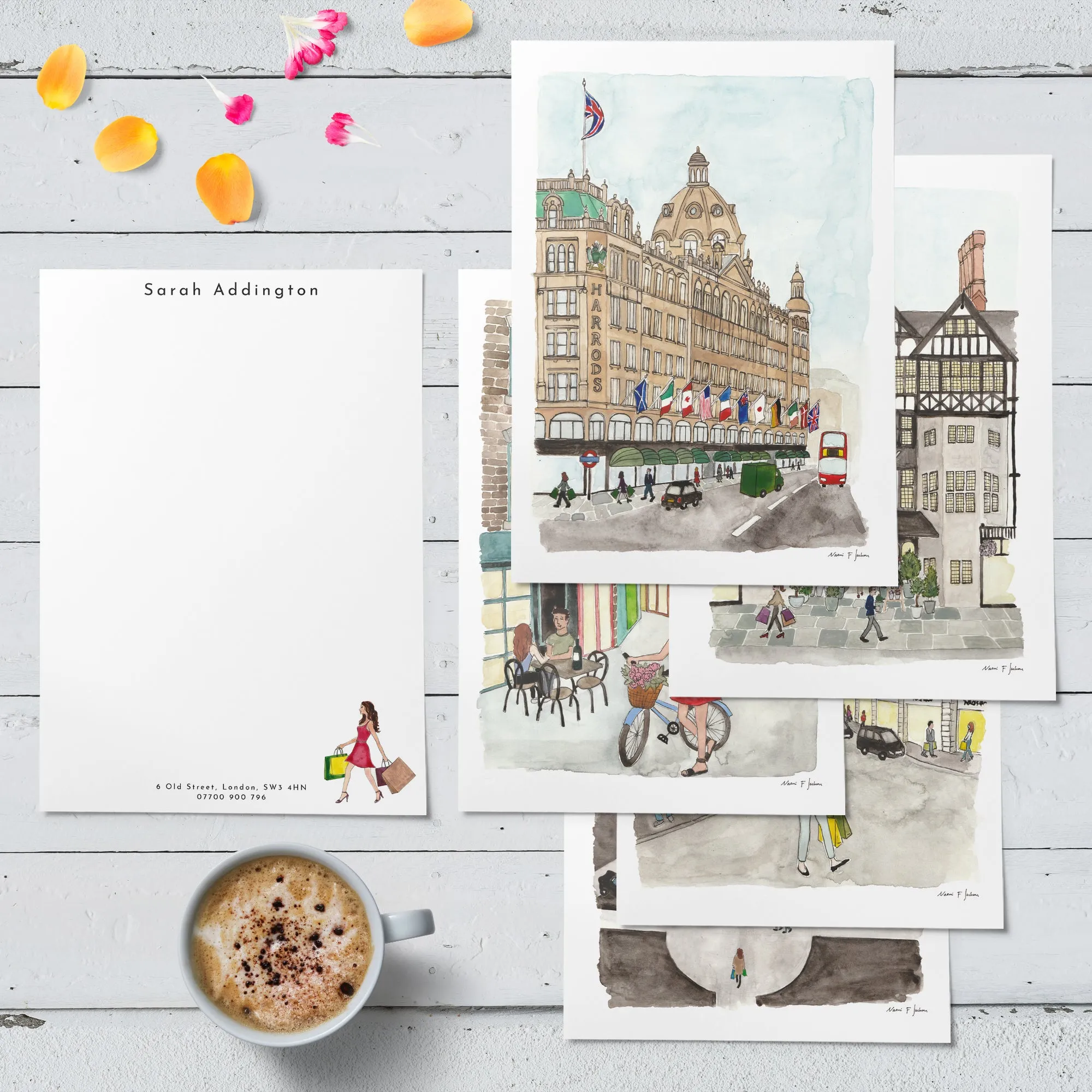 London Shopping Art Stationery A5 Letter Writing Set