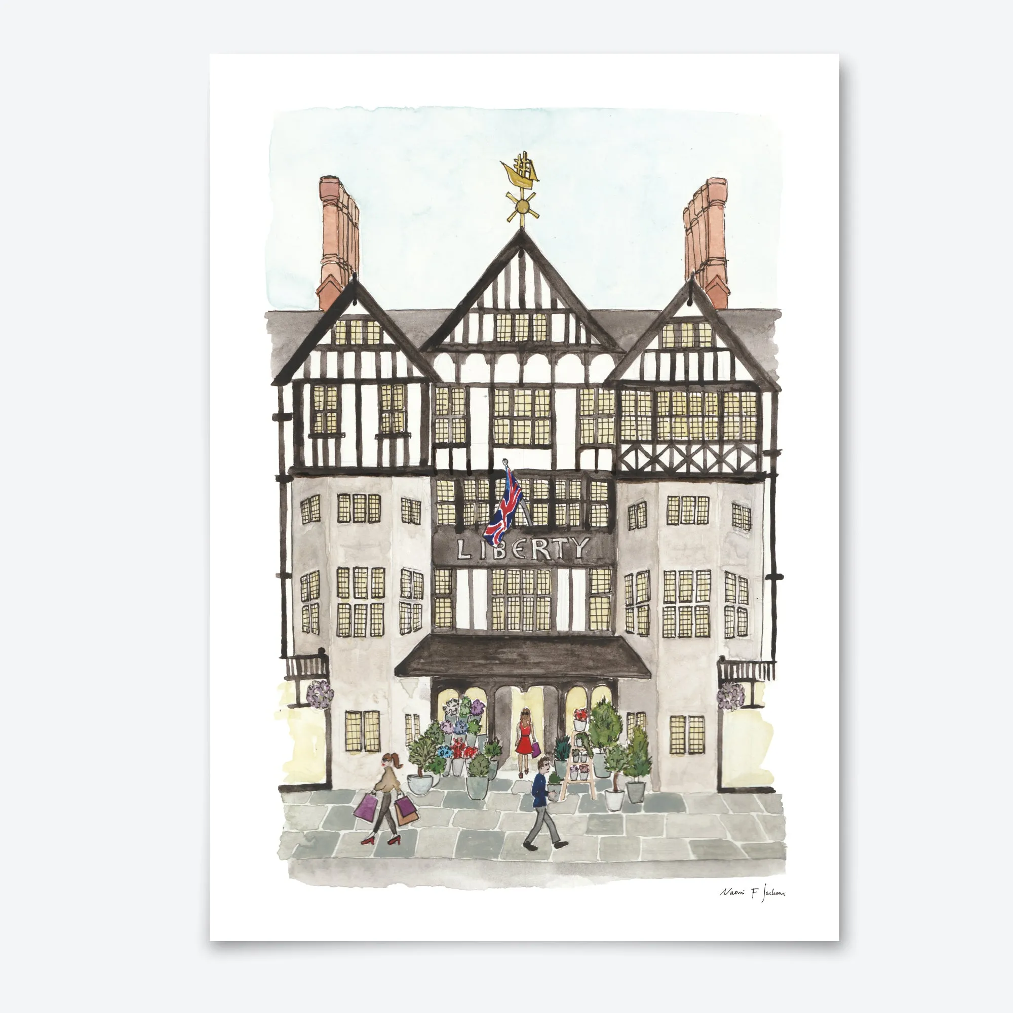 London Shopping Art Stationery A5 Letter Writing Set