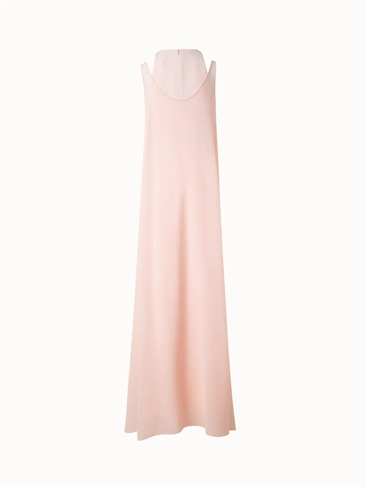 Long Silk Gown with Silk Georgette Overlayer