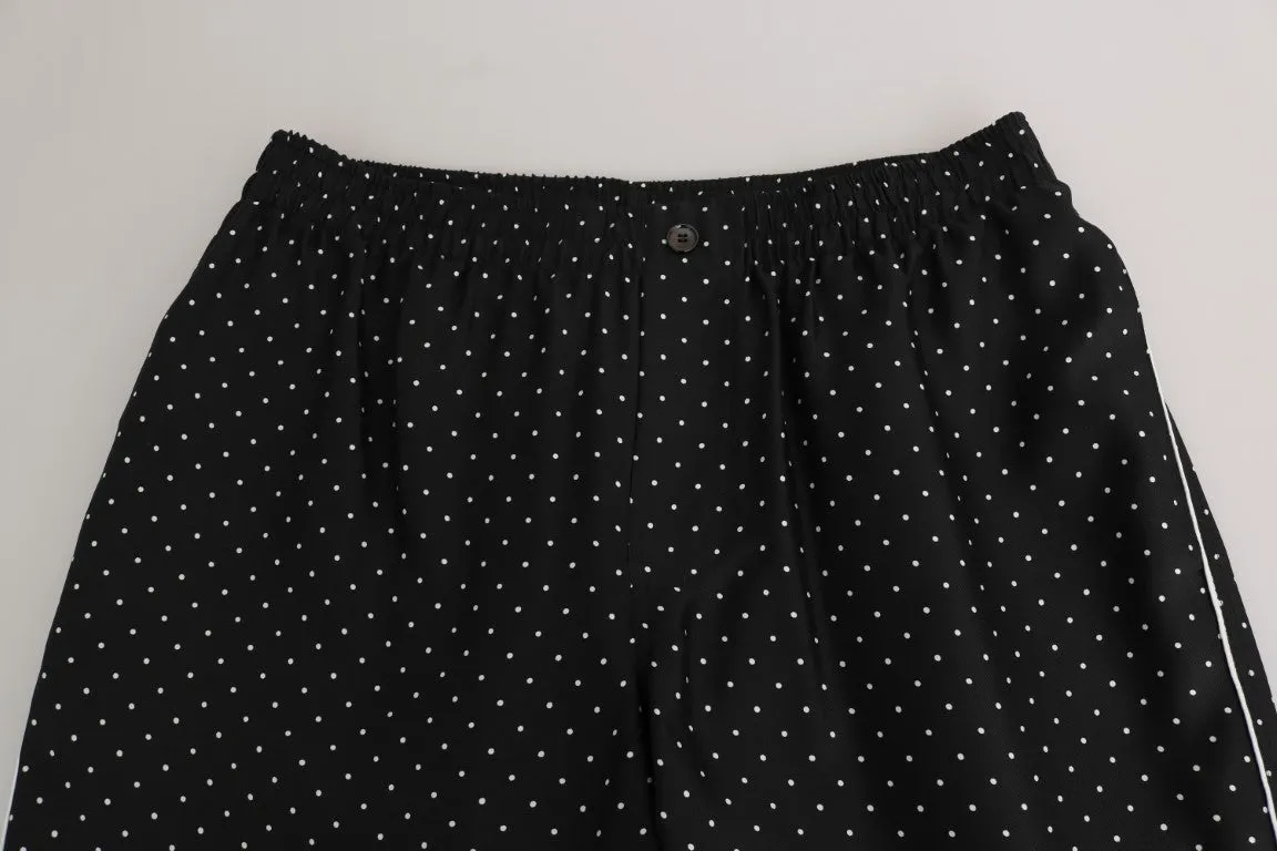 Lounge Black Polka Dot Pajama Pants