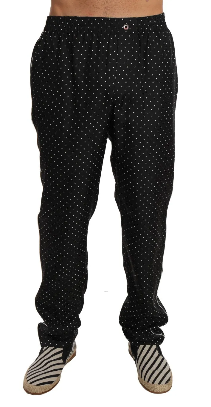 Lounge Black Polka Dot Pajama Pants