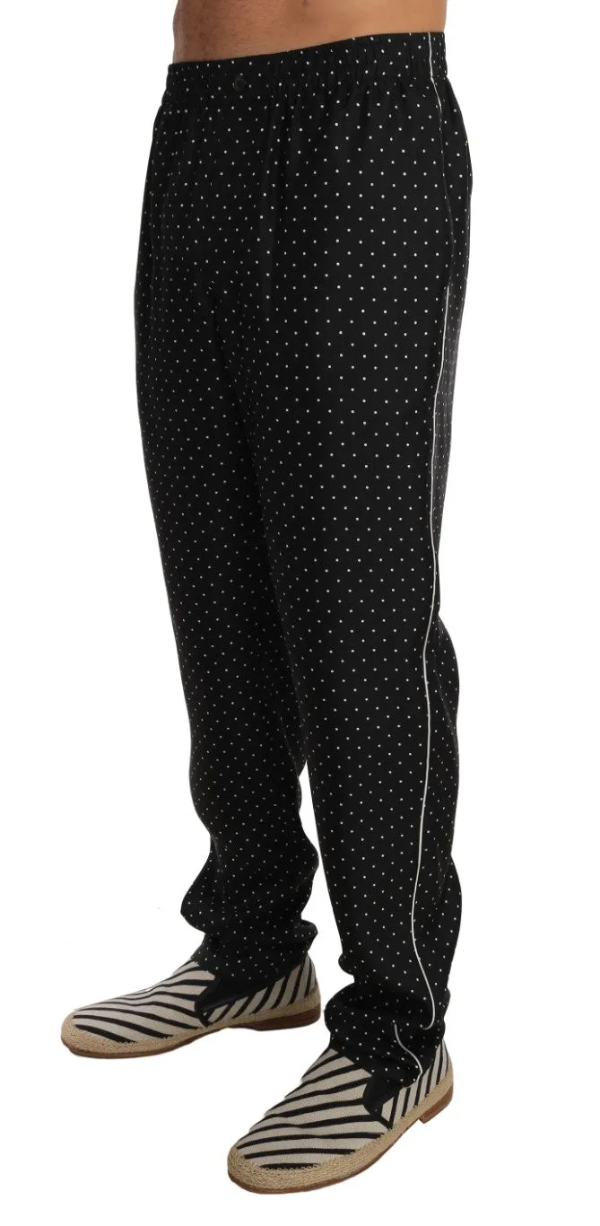 Lounge Black Polka Dot Pajama Pants