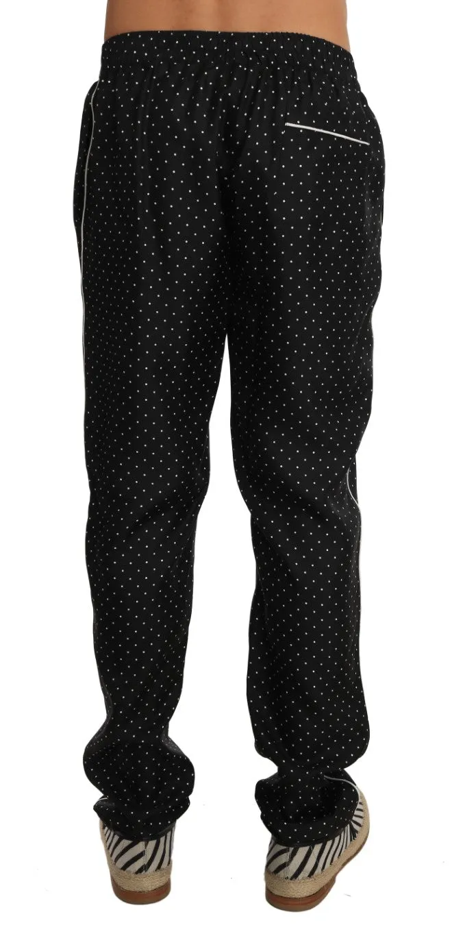 Lounge Black Polka Dot Pajama Pants