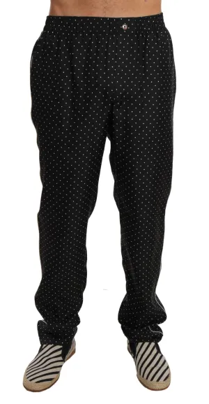 Lounge Black Polka Dot Pajama Pants