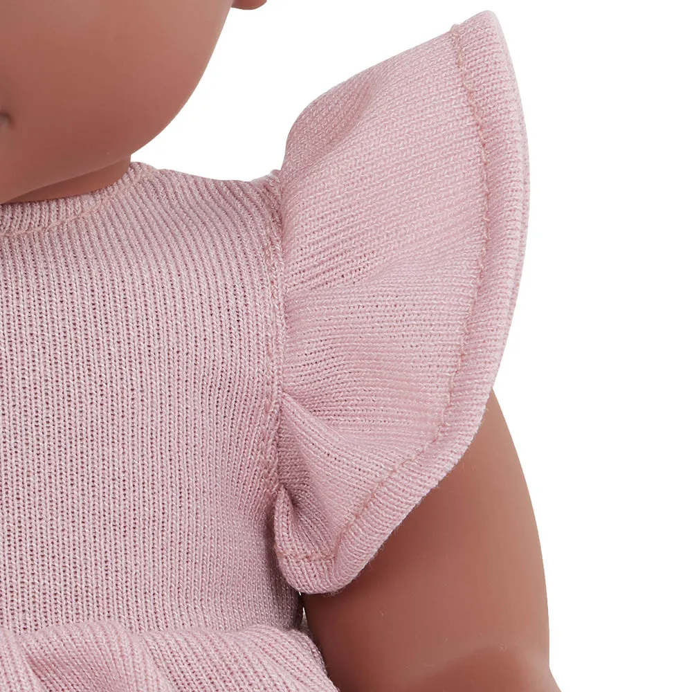 Lullababy 14" Baby Doll Pink Dress Outfit with Shoes