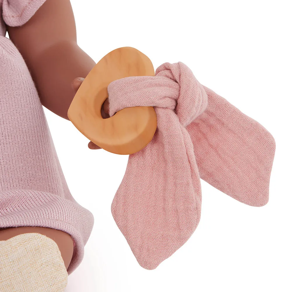 Lullababy 14" Baby Doll Pink Dress Outfit with Shoes