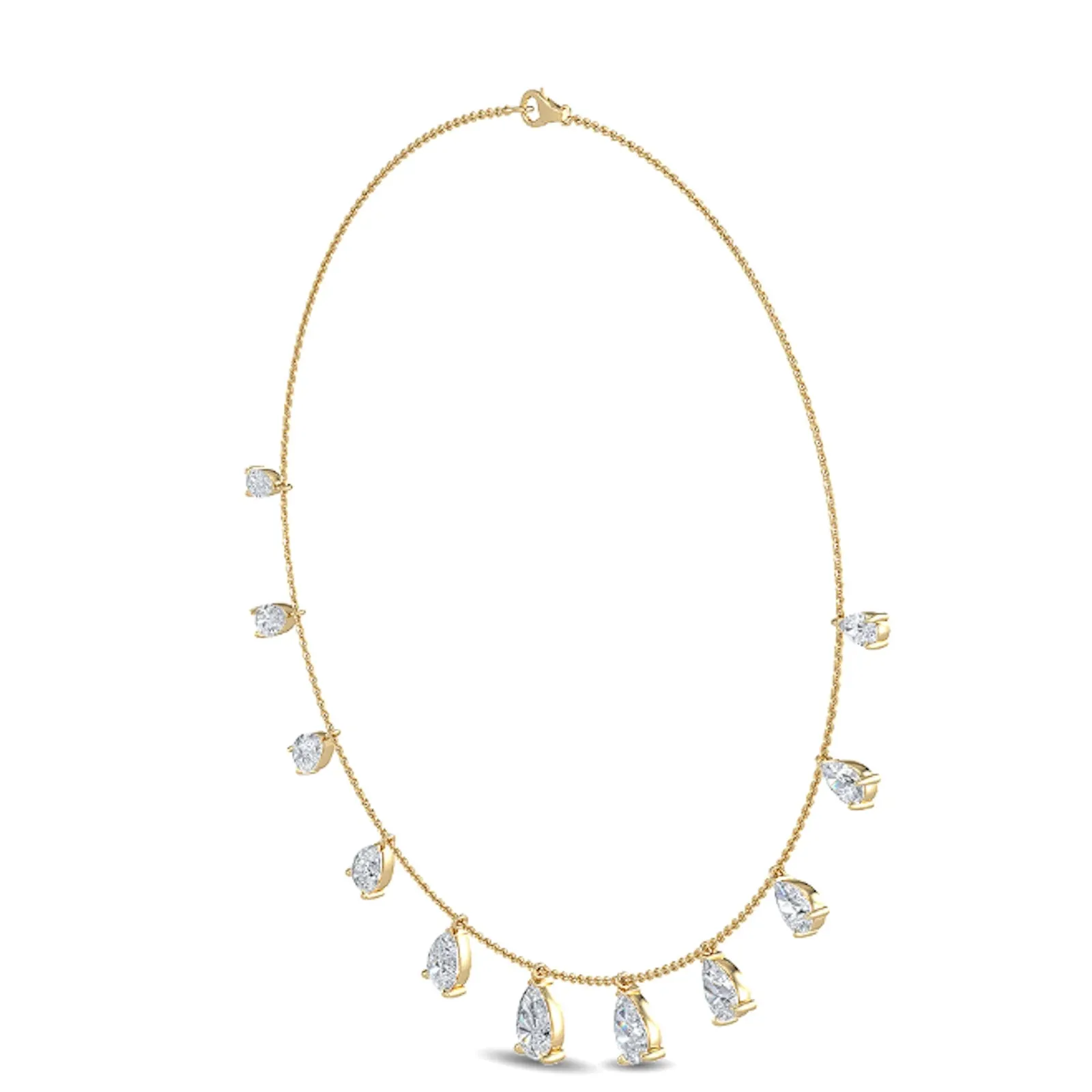 LUMENIRI The Nadine Graduated Pear Dangle Necklace