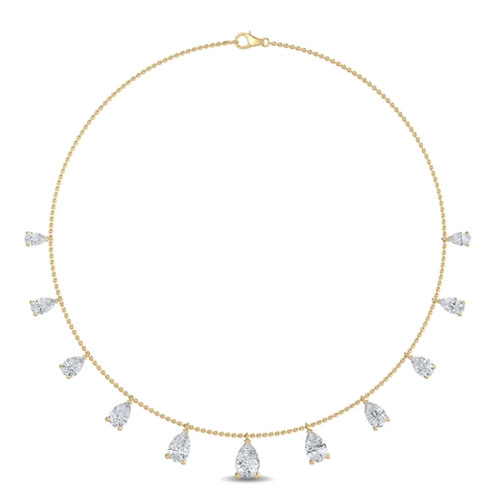 LUMENIRI The Nadine Graduated Pear Dangle Necklace