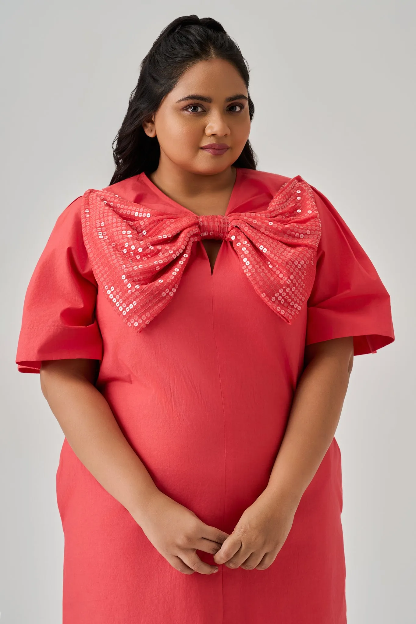 LUXE BOW DRESS