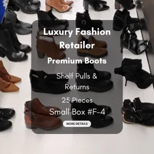 Luxury Fashion Retailer | Premium Boots | Shelf Pulls & Returns | 25 Pieces | Small Box #F-4