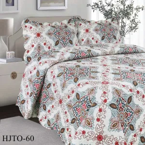 Luxury Flat Quilt Set Queen 3 Piece HLTO-60