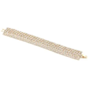 Luxury mesh rhinestone bracelet