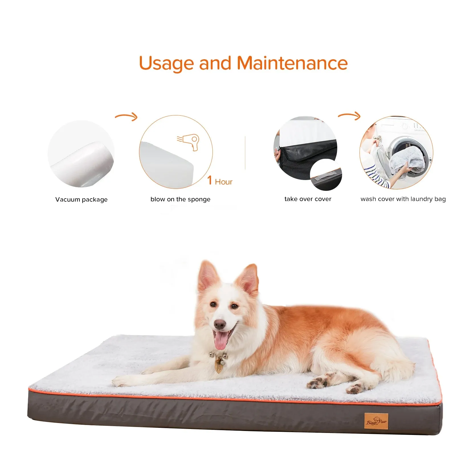 Luxury Padded Dog Bed for Comfort and Support – Ideal for Large Breeds