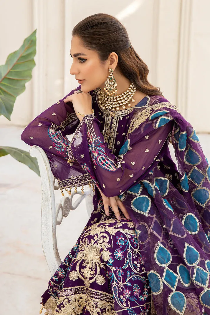 Luxury Purple Embroidered Pakistani Salwar Kameez Dupatta Salwar Suit