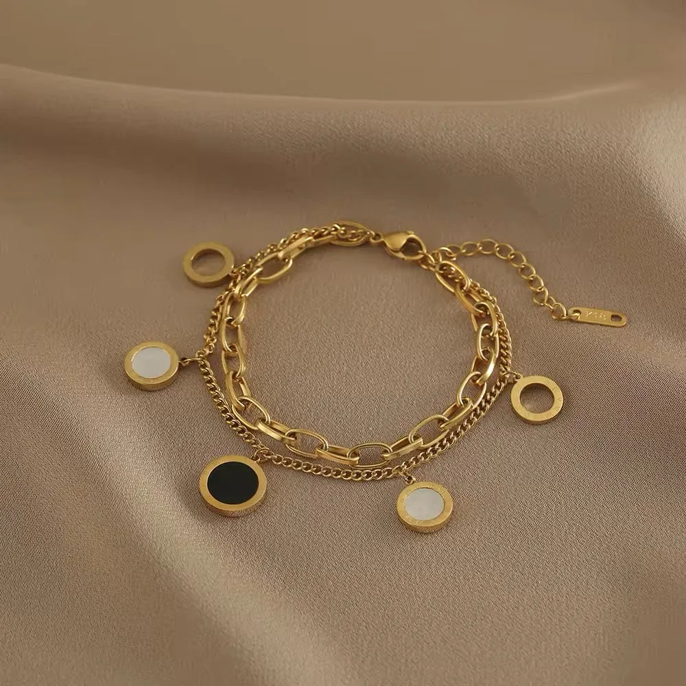 Luxury Roman Numerals Charm Bracelet & Bangles