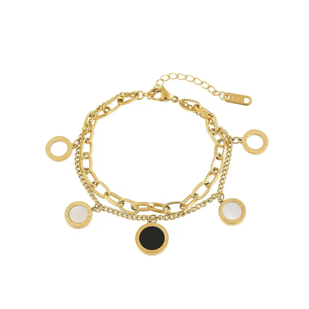 Luxury Roman Numerals Charm Bracelet & Bangles