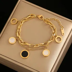 Luxury Roman Numerals Charm Bracelet & Bangles