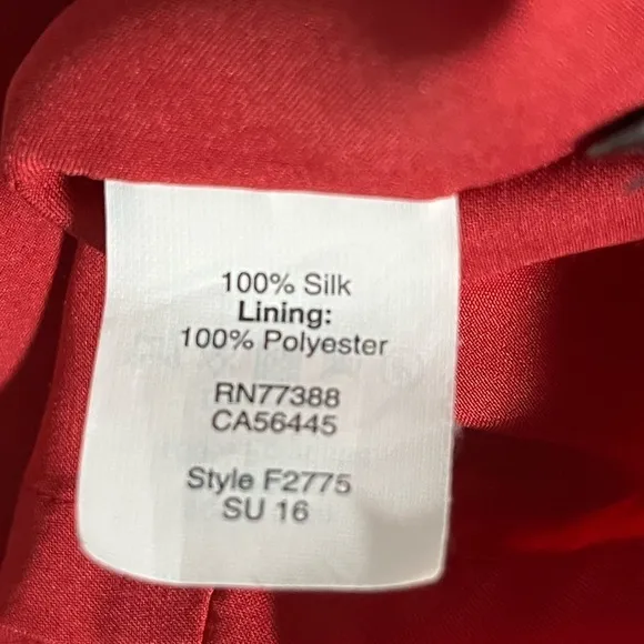 Madewell Soft Rust Silk Skyway Cami tulip hemline Dress