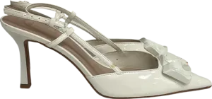 MANGO White Sling Back Heel Shoes UK 6 EU 39 👠