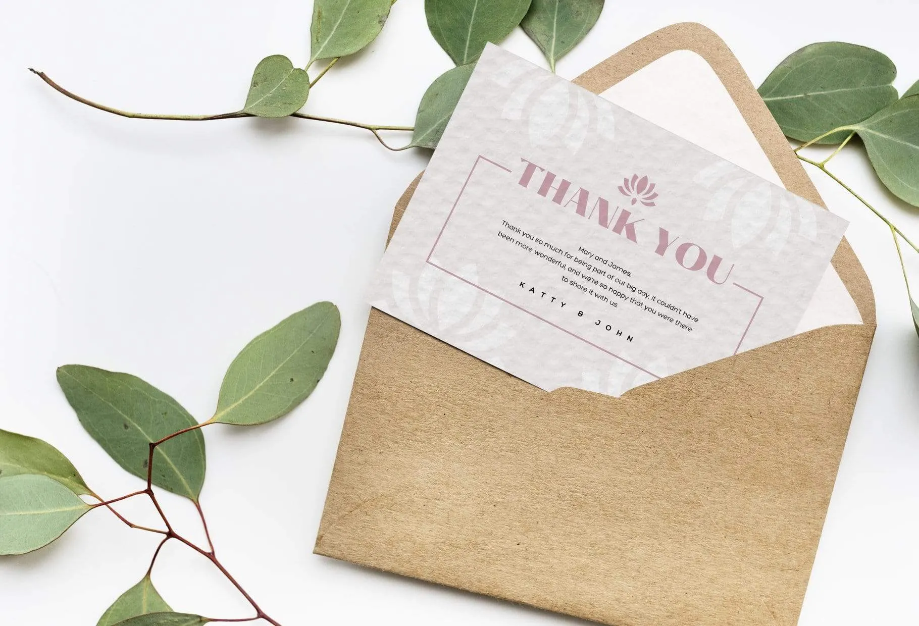 Marie Printable Thank You Card Packaging Insert Note Canva Template