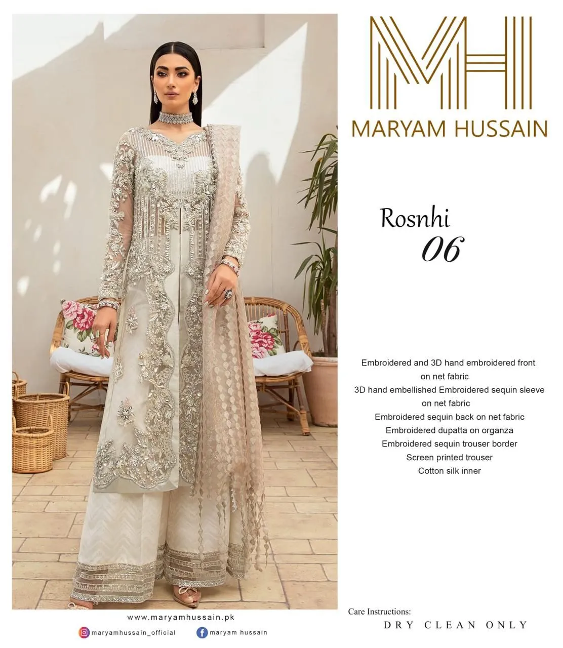 Maryam Hussain Rosnhi Luxury Formal Marwa Chapter2 MFC2-06 By Nimra Khan