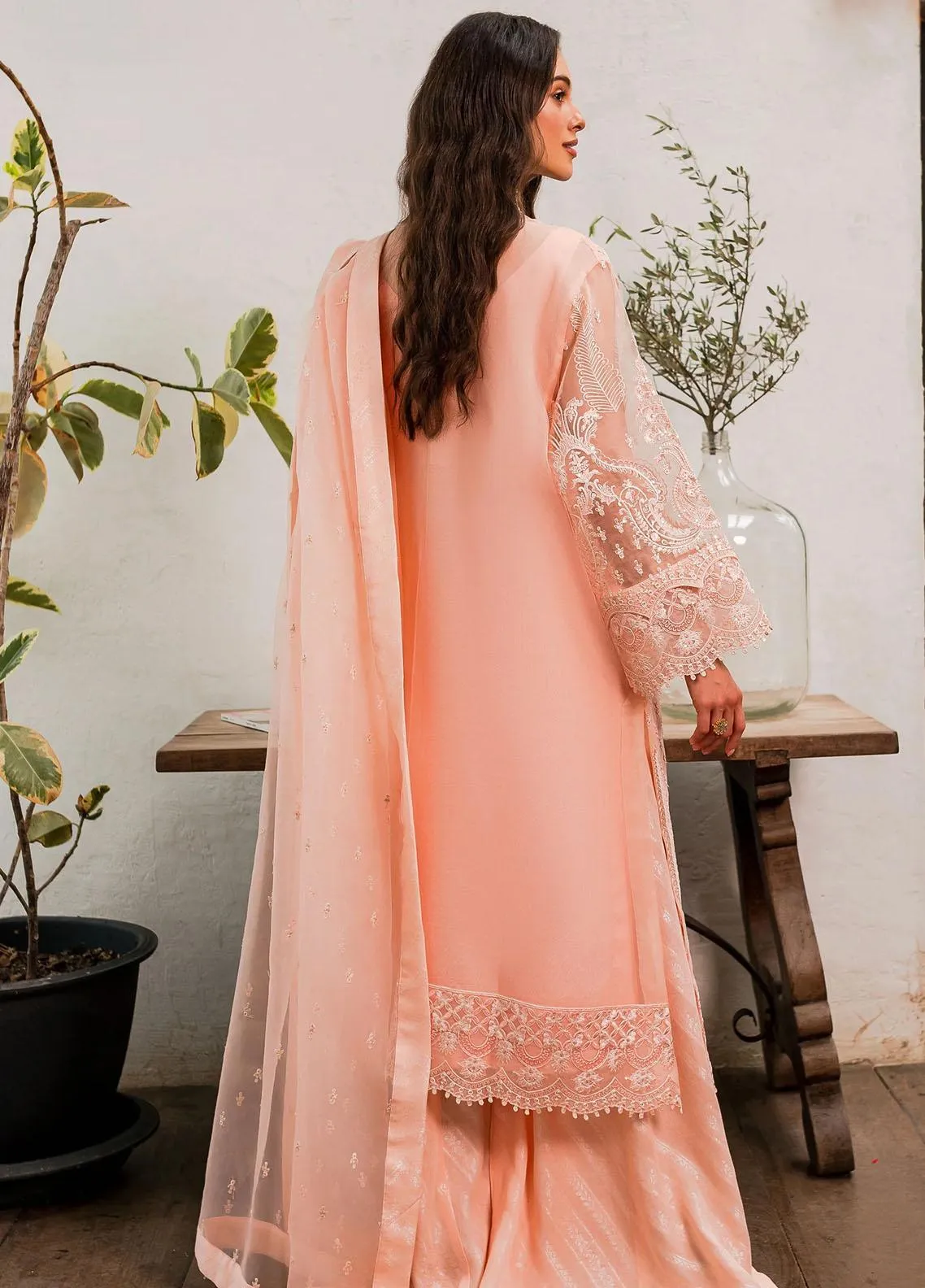 MARYUM & MARIA | SORINA - Luxury Formal | PEACH PARFAIT (MW23-505)