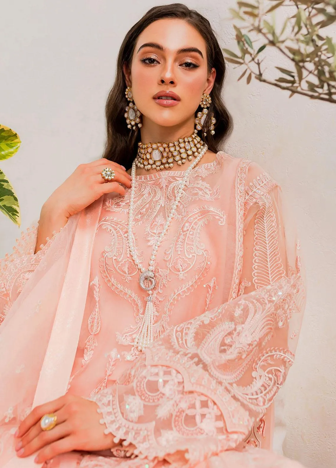 MARYUM & MARIA | SORINA - Luxury Formal | PEACH PARFAIT (MW23-505)