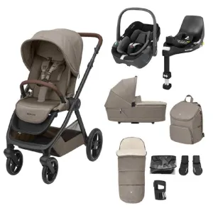 Maxi-Cosi Oxford 9pc Complete 360 Travel System - Truffle