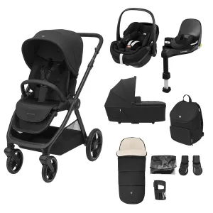 Maxi-Cosi Oxford 9pc Premium 360 Pro V2 Bundle in Black
