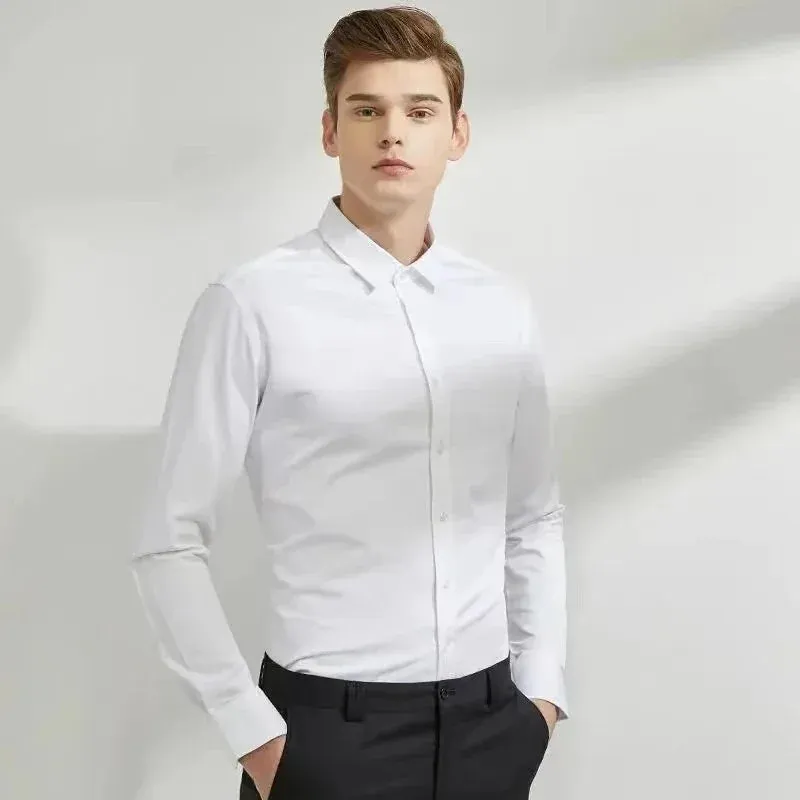 Men's Long-Sleeve Non-Iron Business Shirt