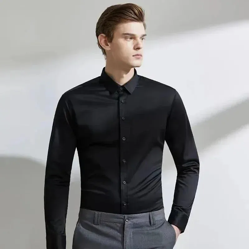 Men's Long-Sleeve Non-Iron Business Shirt