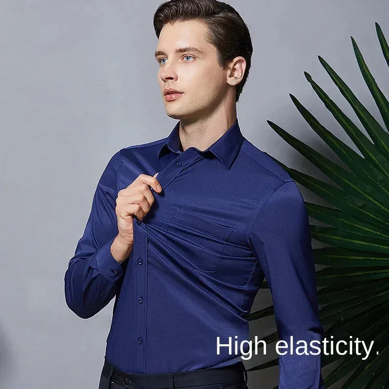 Men's Long-Sleeve Non-Iron Business Shirt