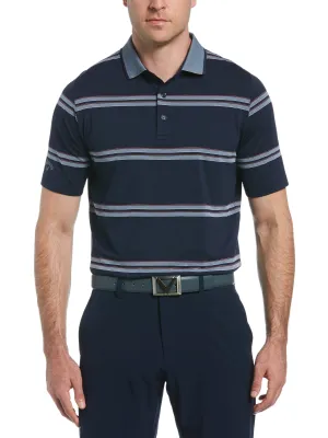 Mens Oxford Stripe Polo