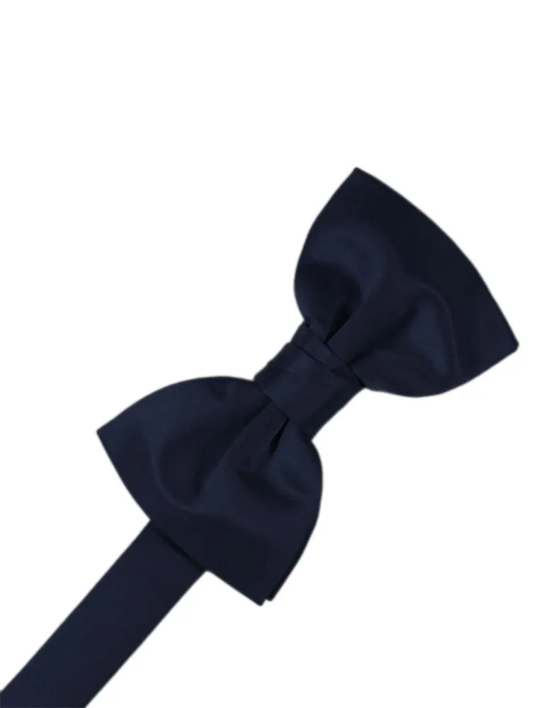 Midnight Luxury Satin Kids Bow Tie