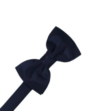 Midnight Luxury Satin Kids Bow Tie