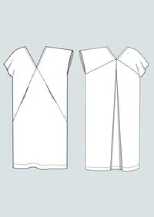 Minimalist Kaftan Dress Pattern XS-3XL -- The Assembly Line Patterns
