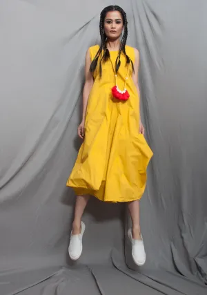 Minimalist - Mustard Jumpsuit with neck Piece