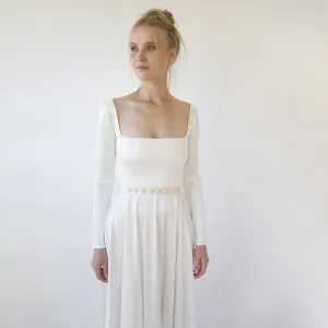 Minimalist Satin Wedding Dress #1351